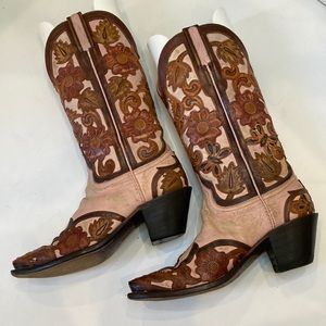 Lucchese Hand Tooled Eden Western Boots